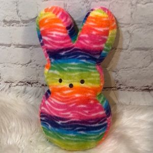 peeps rainbow plush bunny